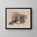 Le café - David Roberts — oprawiony obraz na ścianie
