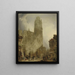 Fasada zachodnia katedry Notre-Dame w Rouen - David Roberts — oprawiony obraz na ścianie
