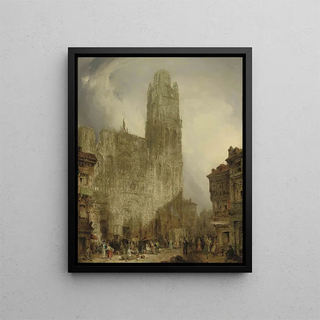 David Roberts - West front of Notre Dame Cathedral Rouen.webp