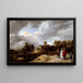 Zamek i jego właściciele - David Teniers młodszy — oprawiony obraz na ścianie