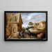 Chłop jedzący małże - David Teniers młodszy — oprawiony obraz na ścianie