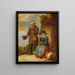 Stary małżeństwo żebrzące na ulicy - David Teniers młodszy — oprawiony obraz na ścianie