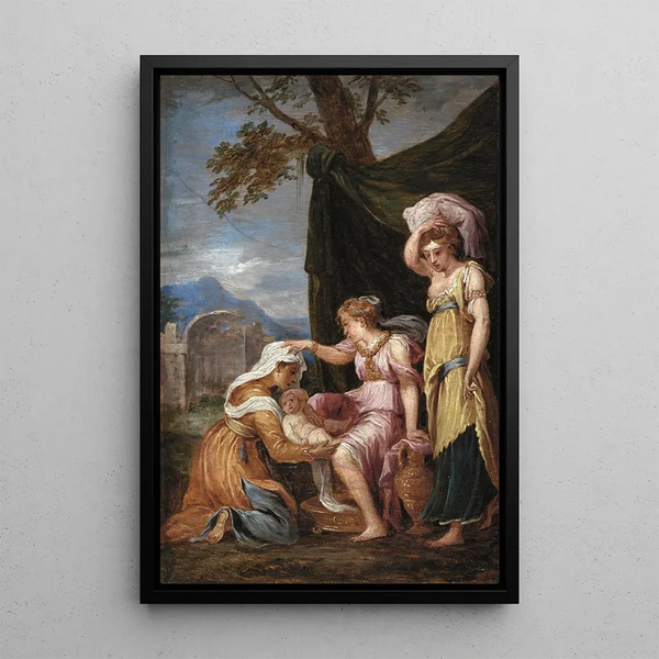 Narodziny Jowisza - David Teniers młodszy — oprawiony obraz na ścianie