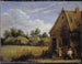 Domek z wieśniakami grającymi w karty - David Teniers młodszy — widok dzieła
