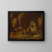 Daniela w jamie lwa - David Teniers młodszy — oprawiony obraz na ścianie