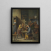Postacie wewnątrz tawerny - David Teniers młodszy — oprawiony obraz na ścianie