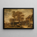 W podwórku na farmie - David Teniers młodszy — oprawiony obraz na ścianie