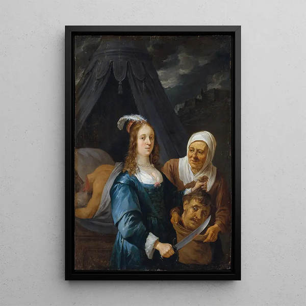 Judith z głową Holofernesa - David Teniers młodszy — oprawiony obraz na ścianie