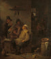 Mason fumant avec ses compagnons dans une taverne - David Teniers le Jeune — widok dzieła