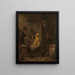 Mason fumant avec ses compagnons dans une taverne - David Teniers le Jeune — oprawiony obraz na ścianie