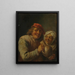 Stary mężczyzna i kobieta - David Teniers młodszy — oprawiony obraz na ścianie