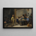 Wieśniaków świętujących święto Królów - David Teniers młodszy — oprawiony obraz na ścianie