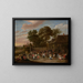 Wieśniacy tańczący i bawiący się - David Teniers młodszy — oprawiony obraz na ścianie