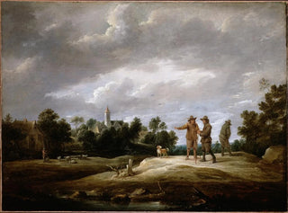 Wieśniacy w rozmowie - David Teniers młodszy — widok dzieła