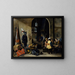 Żołnierzy grających w kości - David Teniers młodszy — oprawiony obraz na ścianie