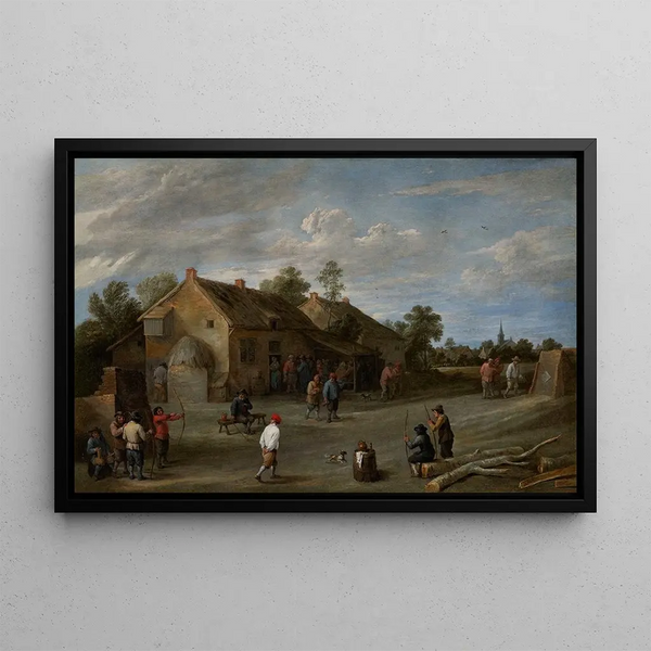 Łucznicy - David Teniers młodszy — oprawiony obraz na ścianie