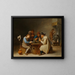 Les Joueurs de cartes - David Teniers le Jeune — oprawiony obraz na ścianie