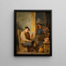 Pusta filiżanka - David Teniers młodszy — oprawiony obraz na ścianie