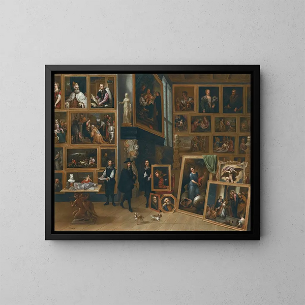 Galeria obrazów arcyksięcia Leopolda-Guillaume - David Teniers młodszy — oprawiony obraz na ścianie