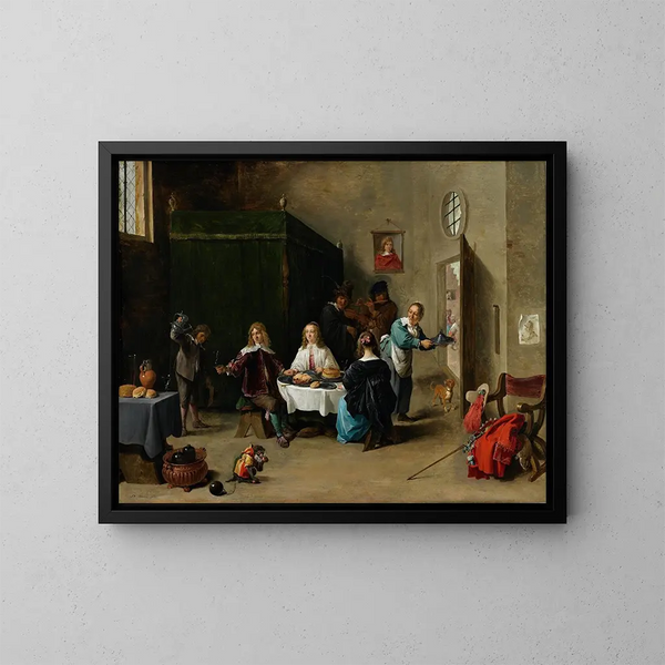 Syn marnotrawny - David Teniers młodszy — oprawiony obraz na ścianie