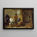 Palacze - David Teniers młodszy — oprawiony obraz na ścianie