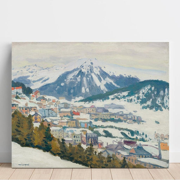 Reprodukcja obrazu Davos pod śniegiem - Albert Marquet