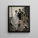 Para przy świetle księżyca - Dean Cornwell — oprawiony obraz na ścianie