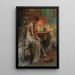 Kobieta w salonie - Delphin Enjolras — oprawiony obraz na ścianie