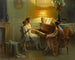 Na pianinie - Delphin Enjolras — widok dzieła