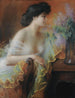 Kobieta z bukietem lilaków - Delphin Enjolras — widok dzieła