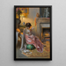 Kobieta z wachlarzem - Delphin Enjolras — oprawiony obraz na ścianie