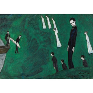 Den Drunknade Flickan I - Nils Dardel | Reproduction Tableau Décoration murale affiche copie
