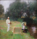 Dennis Miller Bunker malujący w Calcot - John Singer Sargent — widok dzieła