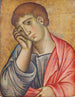 Święty Jan Ewangelista w żałobie - Deodato Orlandi — widok dzieła