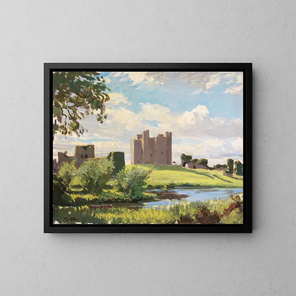 Château de Trim, hrabstwo Meath - Dermod O'Brien — oprawiony obraz na ścianie
