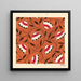 Design floral pour textile imprimé - Anonyme — oprawiony obraz na ścianie