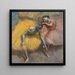 Dwie tancerki żółte i różowe - Edgar Degas — oprawiony obraz na ścianie