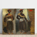 Reprodukcja obrazu dwóch studiów nad indyjskim mężczyzną stojącym z Kalkuty - Eugène Delacroix