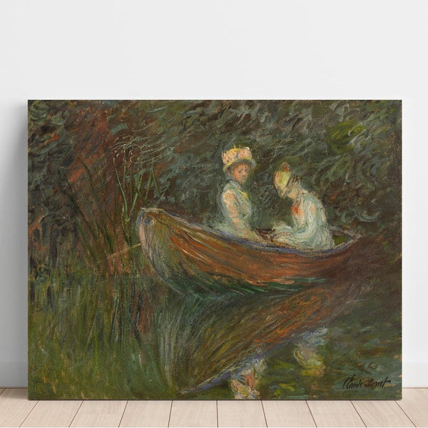 Reprodukcja obrazu Dwie kobiety na łódce - Claude Monet