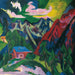 Die Klosterser Berge - Ernst Ludwig Kirchner — widok dzieła
