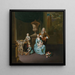 Diederik Baron van Leyden van Vlaardingen 1695-1764, burmistrz Leydy z żoną Sophią Diną de Rovere i ich synami Pieter Janem i Adriaanem Pompejuszem - Willem van Mieris — oprawiony obraz na ścianie
