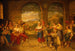 Un saltarello dansé dans une osteria romaine - Dietrich Wilhelm Lindau — widok dzieła