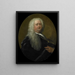 Portret Adriaena Paetsa, dyrektora Izby Handlowej Rotterdam w Holenderskiej Kompanii Wschodnioindyjskiej, wybranego w 1734 roku - Dionys van Nijmegen — oprawiony obraz na ścianie