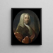 Portret Hugo du Bois, dyrektora Izby Rotterdam w Holenderskiej Kompanii Wschodnioindyjskiej, wybranego w 1734 roku - Dionys van Nijmegen — oprawiony obraz na ścianie