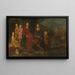 Lucas de Clercq ca1593-1652 i jego rodzina - Dirck Bleker — oprawiony obraz na ścianie