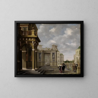 Dirck Van Delen - Gartenhof eines Palastes.webp