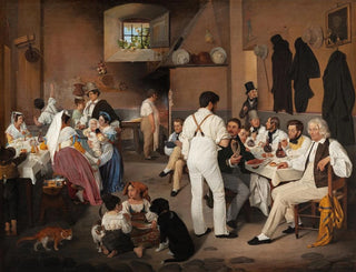 Ditlev Blunck - Danish Artists At The Osteria La Gensola In Rome.webp