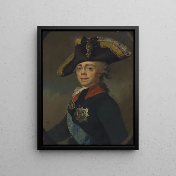 Portret cesarza Pawła I 1754-1801 - Dmitrij Levitsky — oprawiony obraz na ścianie