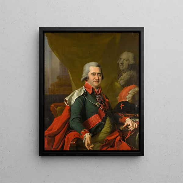 Portret hrabiego Ilyi Andreevicha Bezborodko - Dmitrij Levickij — oprawiony obraz na ścianie