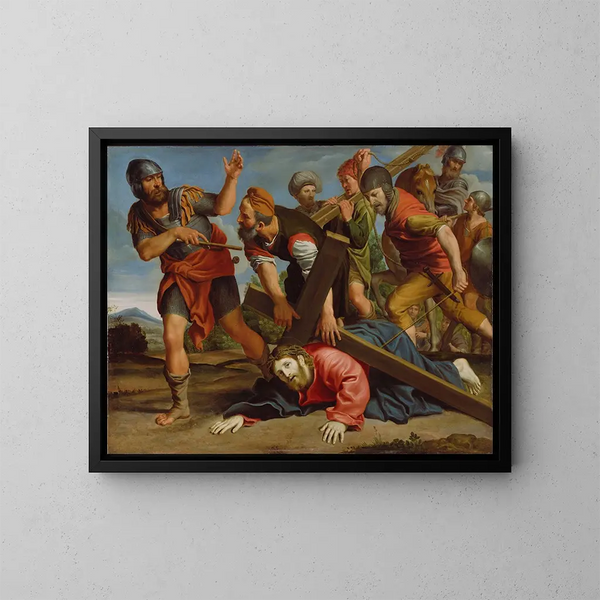 Droga Krzyżowa - Domenichino — oprawiony obraz na ścianie